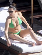 Kelly Brook poolside
