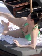 Kelly Brook poolside