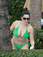 Kelly Brook poolside