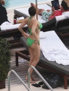 Kelly Brook poolside