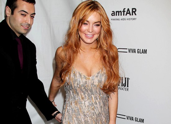 Lindsay Lohan cleavage