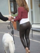 Maria Menounos leather booty