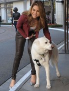 Maria Menounos leather booty