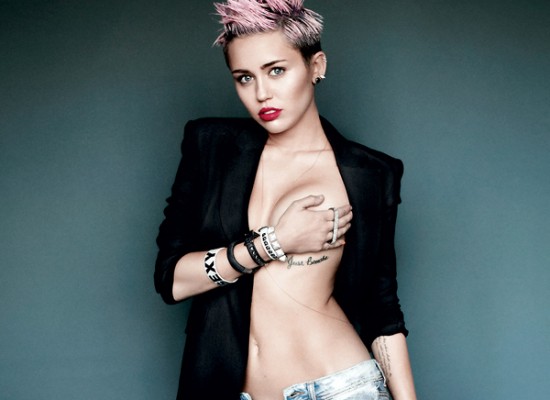 Miley Cyrus topless