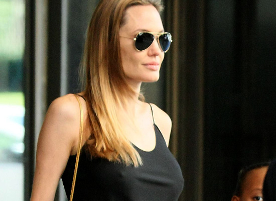 Angelina Jolie perky new boobs