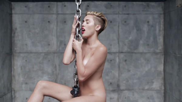 Miley Cyrus nude in Wrecking Ball