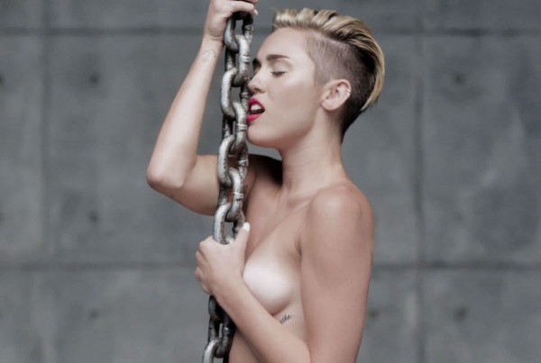 Miley Cyrus nude in Wrecking Ball