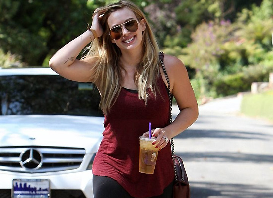 Hilary Duff leggings