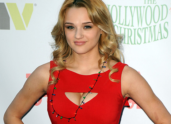 Haley King red hot cleavage