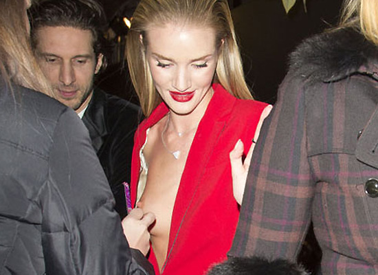 Rosie Huntington-Whiteley nipple slip