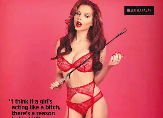 Helen Flanagan redhead for Nuts