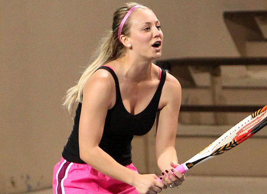 Kaley Cuoco tennis match