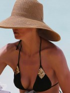 Heidi Klum bikini in the Bahamas
