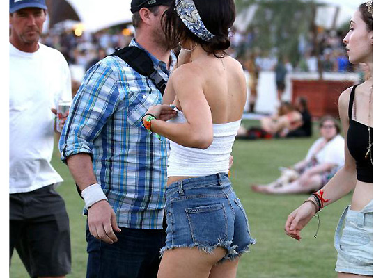 Kendall Jenner Booty Cheeks at the Coachella