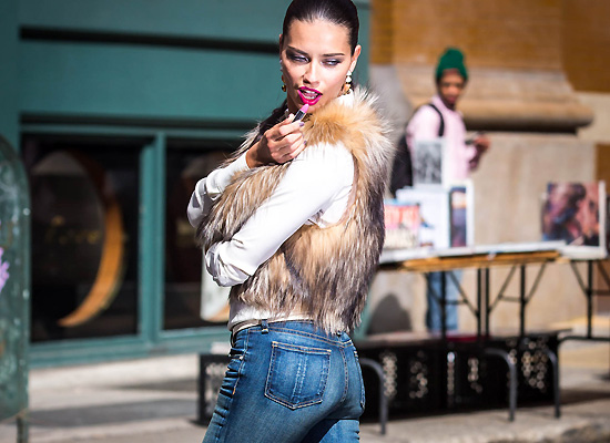 Adriana Lima Maybelline photoshoot