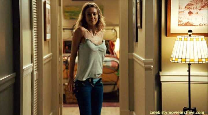 Jessica Alba in a camisole and blue lace panties in Good Luck Chuck (2007)