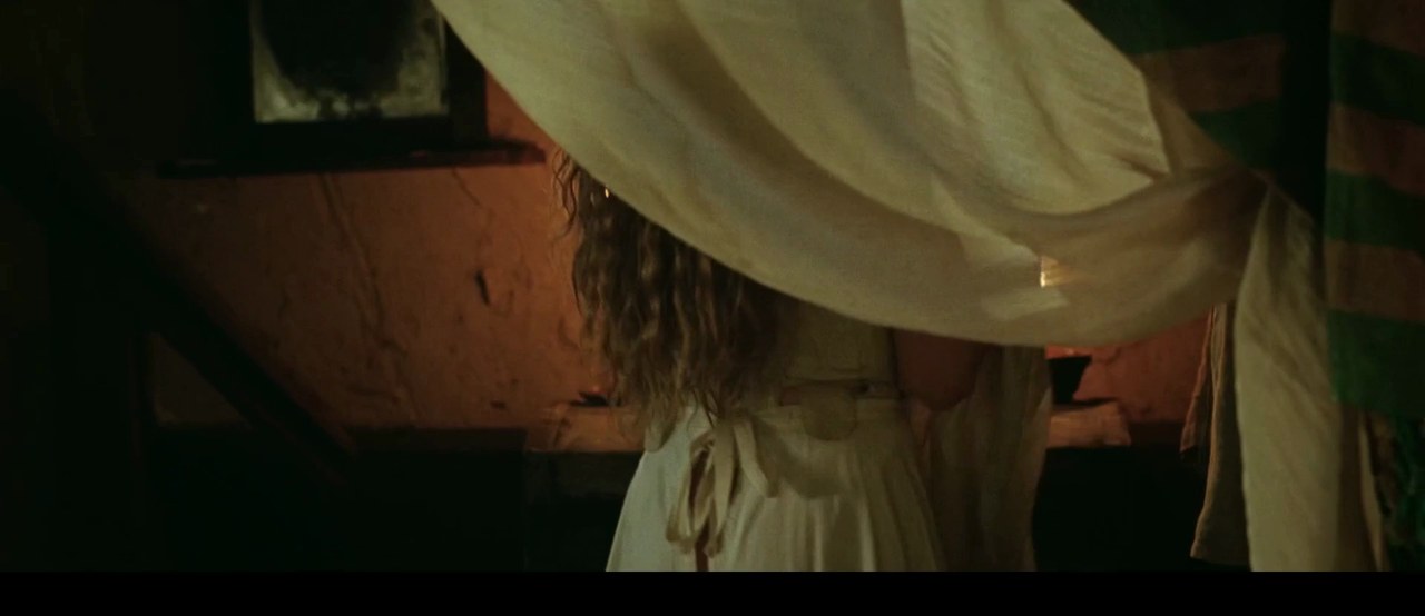 Ann Lee by the curtained bed, The Testament of Ann Lee