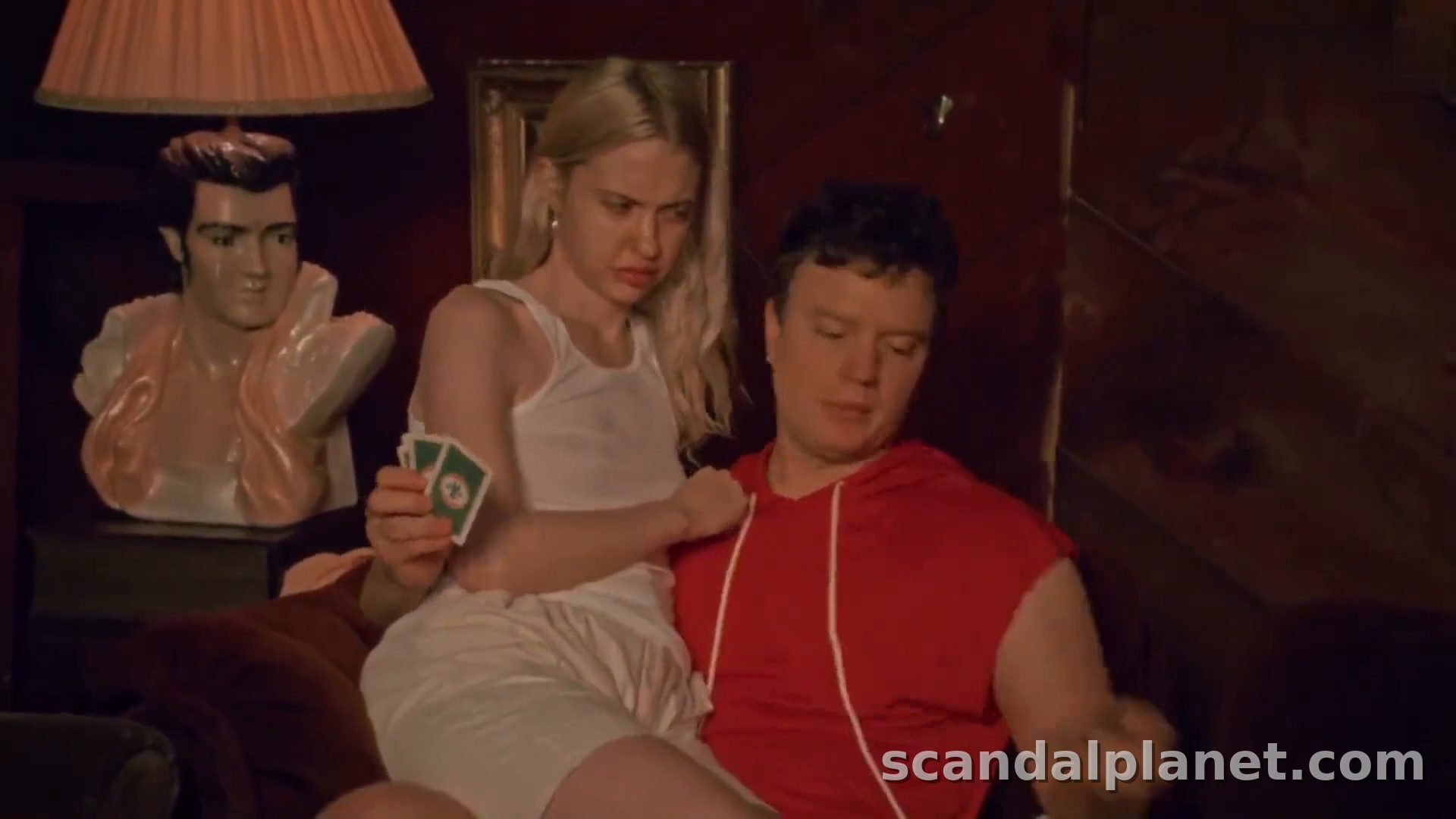 Chloe Cherry in the cabin scene, Blood Barn (2025)