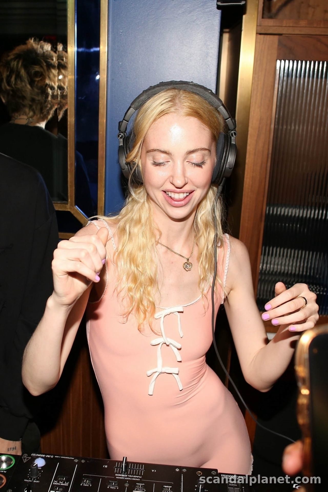 Chloe Cherry DJing at Bar Lis in Hollywood, April 2024
