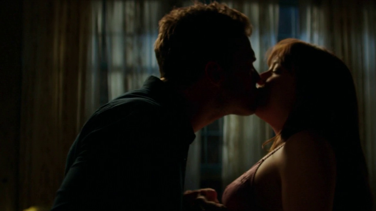Dakota Johnson in the bedroom, Fifty Shades Darker