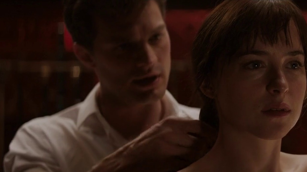 Dakota Johnson in the Red Room, Fifty Shades of Grey (2015)