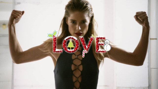 Doutzen Kroes in the official LOVE Advent 2017 promo video by Phil Poynter
