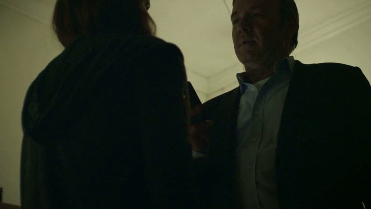 Zoe Barnes and Frank Underwood in House of Cards S1E5 (Netflix, 2013)
