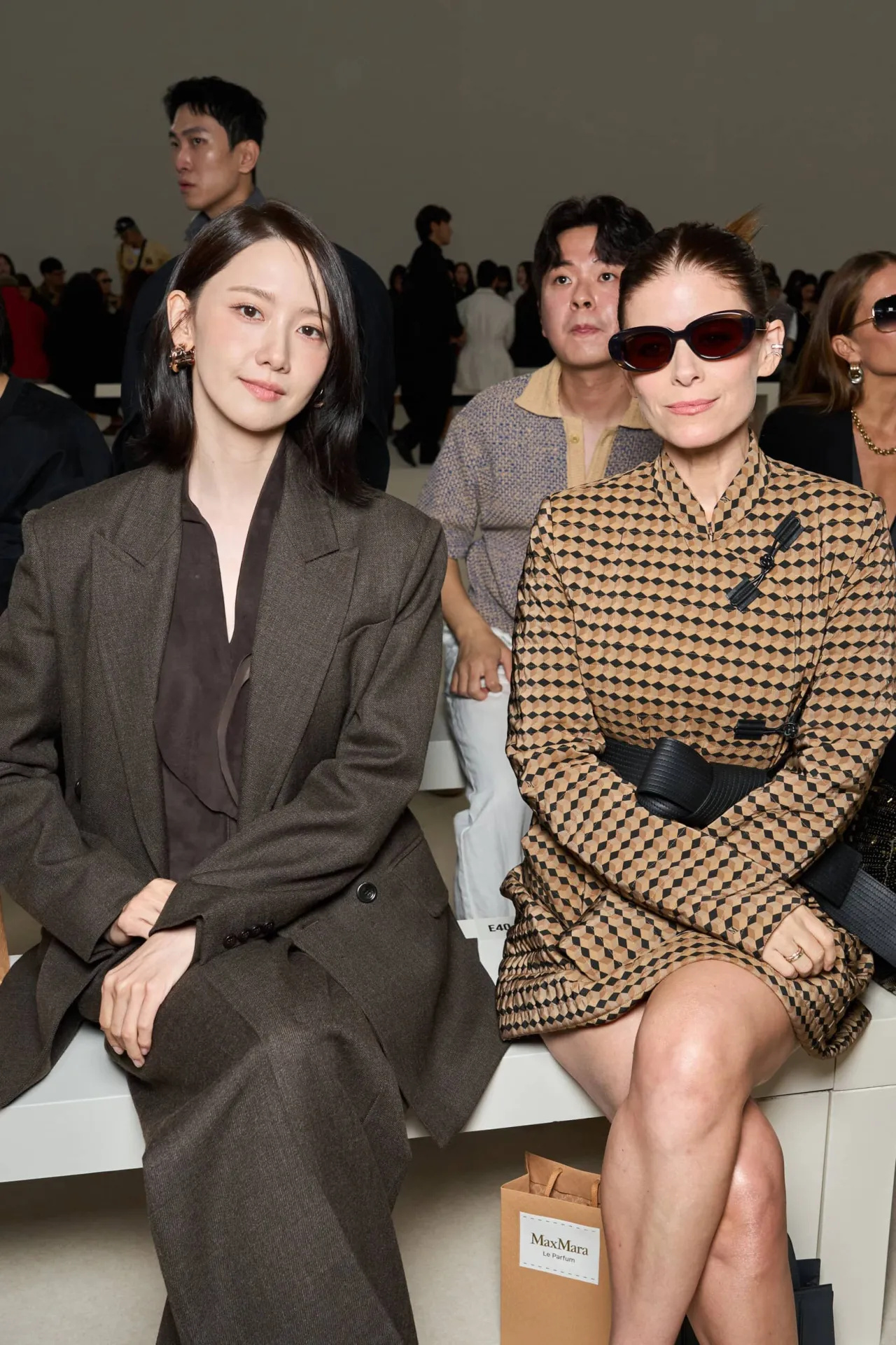 Kate Mara seated front row at the Max Mara fashion show during Milan Fashion Week, September 2026