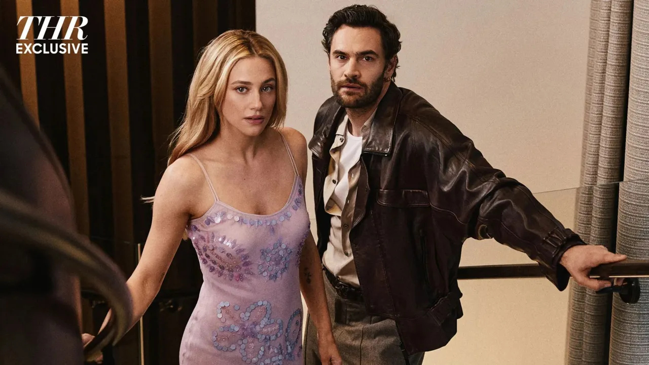 Lili Reinhart in sequined lilac Moschino dress for The Hollywood Reporter September 2026 editorial