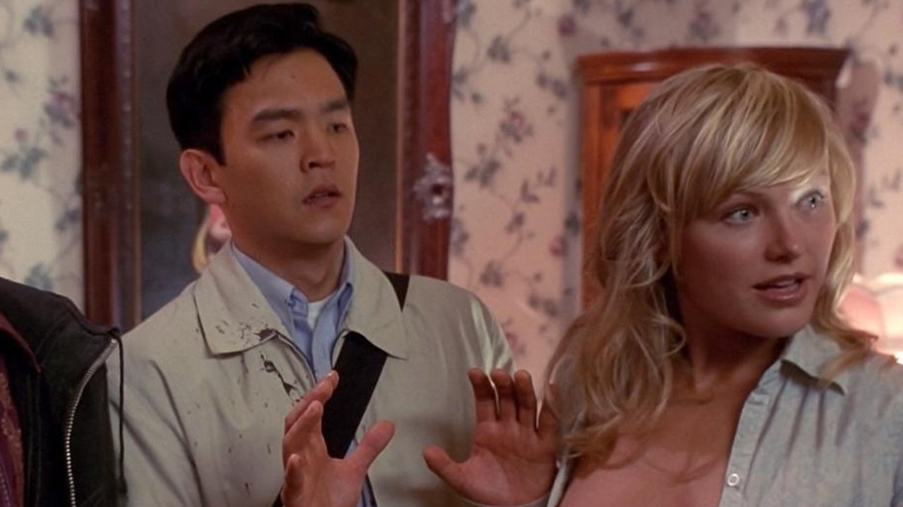 Malin Akerman as Liane with John Cho and Kal Penn, Harold & Kumar Go to White Castle (2004)