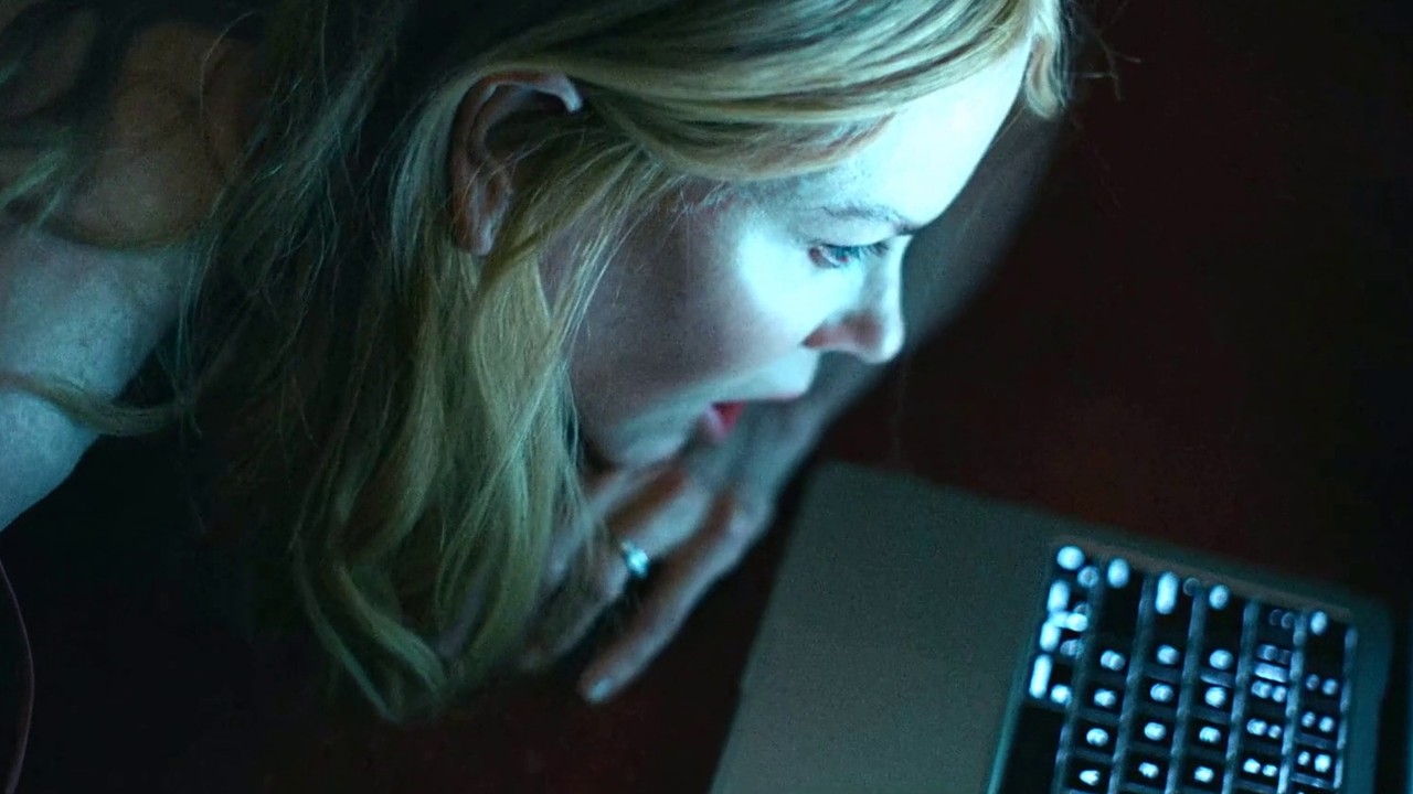 Nicole Kidman as Romy watching her laptop, Babygirl (2024)