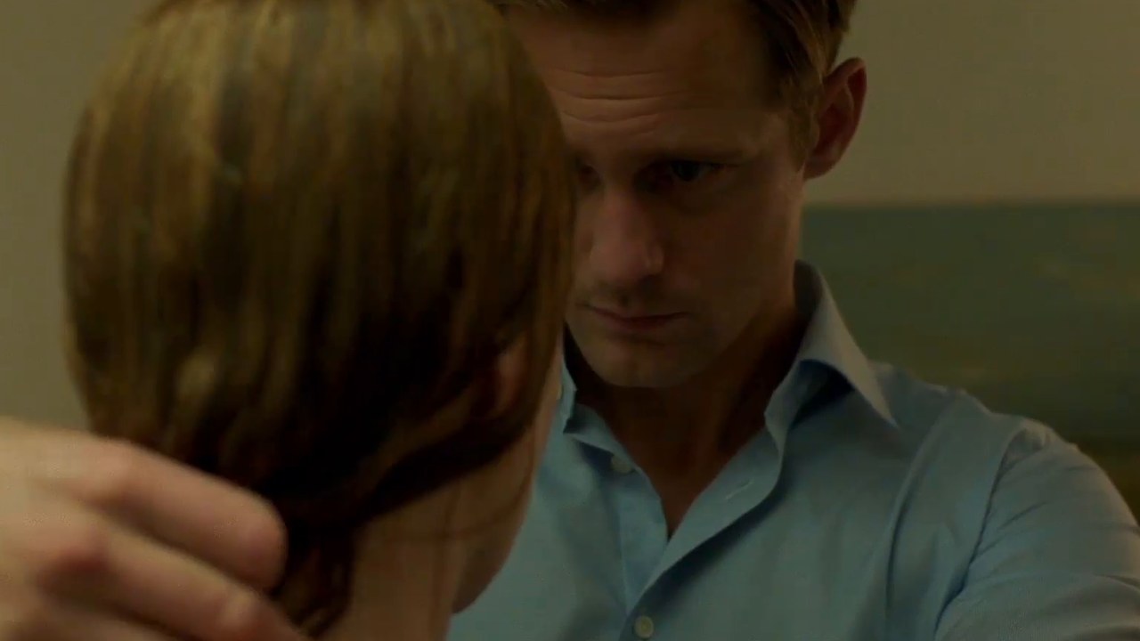 Nicole Kidman and Alexander Skarsgård in the bathroom, Big Little Lies