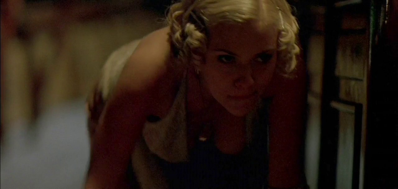 Meg crawling along the floor, A Good Woman