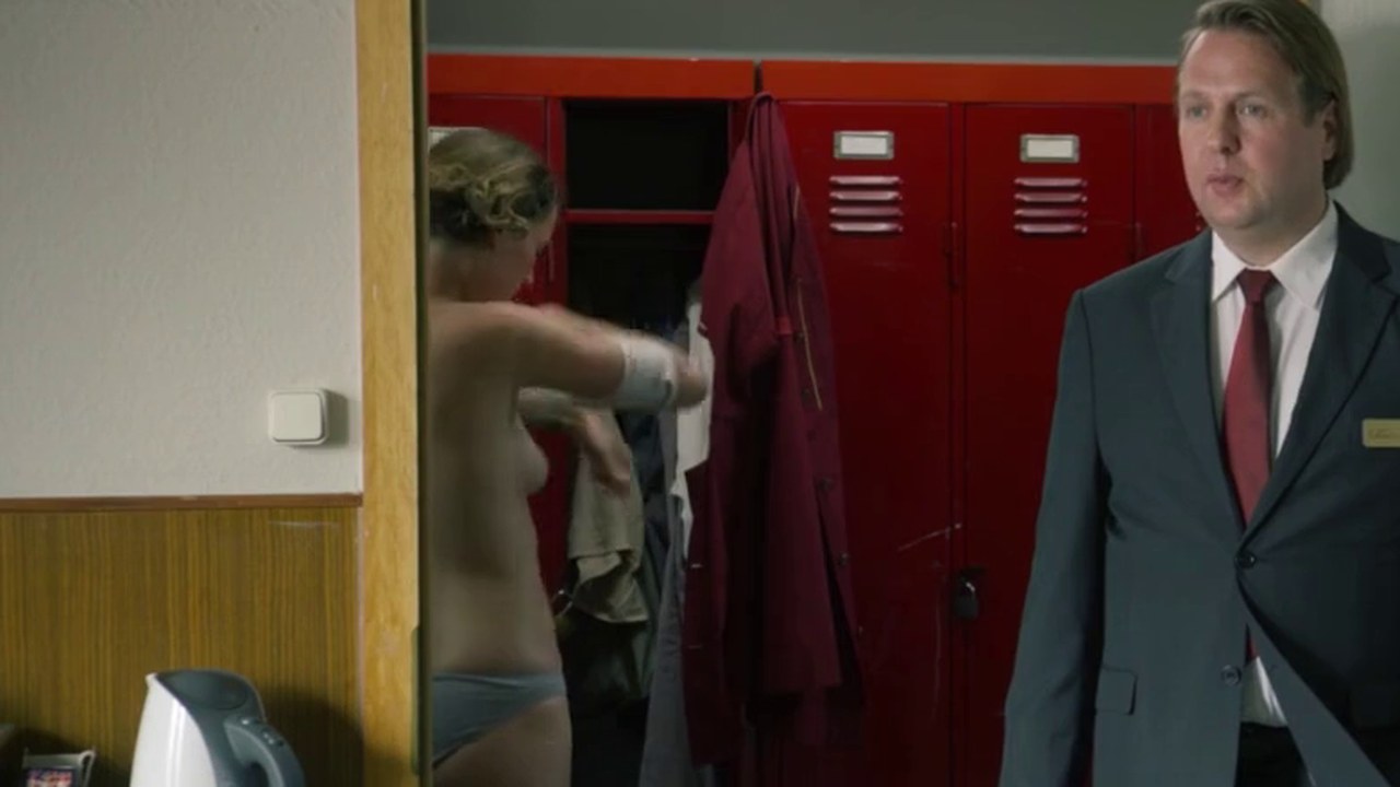 Lynn changing in the locker room, The Chambermaid Lynn