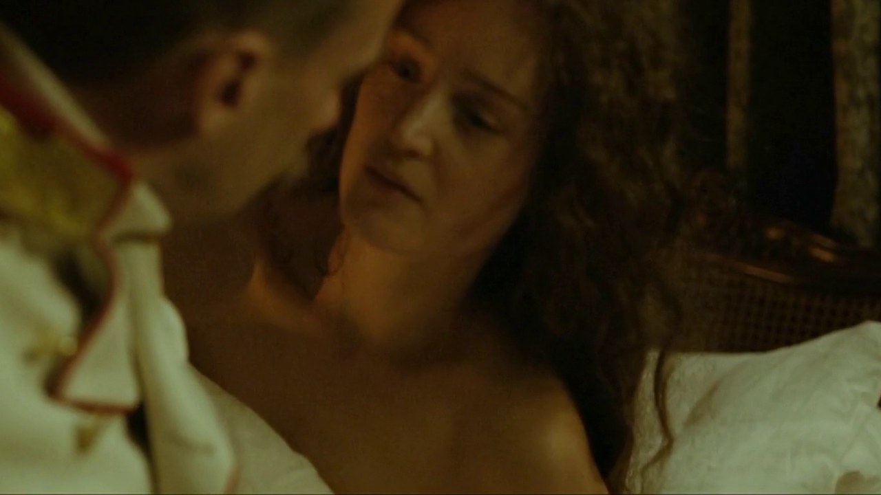 Vicky Krieps as Empress Elisabeth in bed, Corsage (2022)